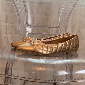 Lane Bryant Shoes - Quilted Gold Flats Lane Bryant Shoes - Quilted Gold Flats
